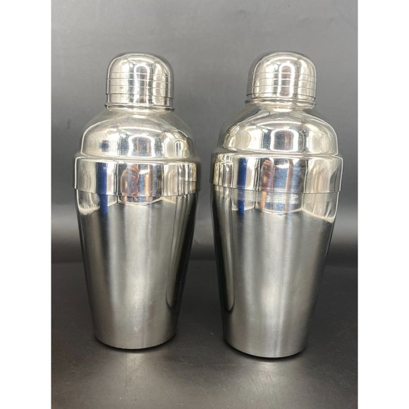 El Tesoro Tequila Cocktail Martini Shaker Set of 2 Stainless Steel 7" Advertisin - Picture 5 of 11